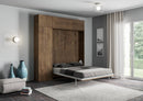 Letto Matrimoniale Francese a Scomparsa Salvaspazio Kentaro H250 cm Marrone