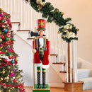 Soldatino Schiaccianoci 80H Rosso e Verde con Ascia