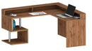 Scrivania Angolare a Giorno 182x160x60x92,5h cm Esse Rovere Wotan  