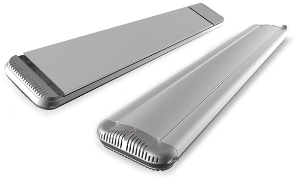 Chauffage Électrique Infrarouge 171x20,1x5,8 cm Plafond 2400W en Aluminium Dimmable Moel Hot-Top Argent sconto