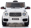 Macchina Elettrica per Bambini 12V con Licenza Mercedes G63 AMG Fuoristrada Bianca