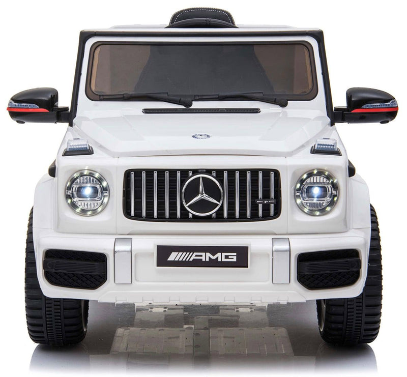 Macchina Elettrica per Bambini 12V con Licenza Mercedes G63 AMG Fuoristrada Bianca