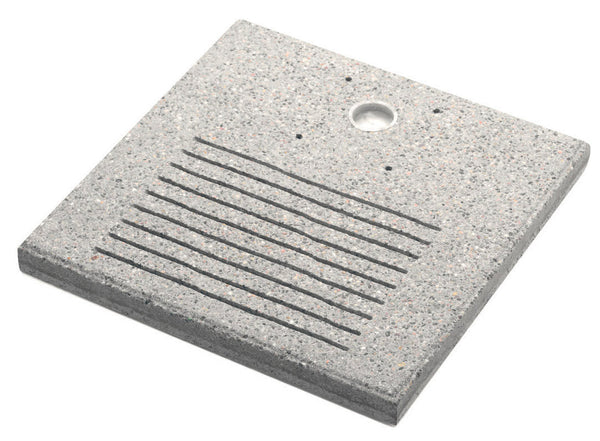 Socle Carré 40x40x4 cm pour Fontaine avec Grande Virole en Ciment Belfer 42/BSE/7 Gris prezzo