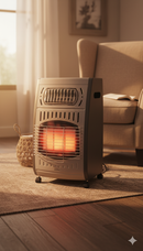 Stufa a Gas Gpl da Interno ad Infrarossi Ventilata 4.2 kW + 2.0 kW Qlima GH3062RF Grigia