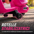 Moto Elettrica per Bambini Licenza Vespa Batteria Ricaricabile 6V Rotelle e Luci Rosa      