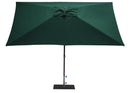 Ombrellone da Giardino 3x2 m Palo Ø38 mm in Alluminio Tessuto Poliestere Trend Verde