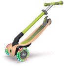 Monopattino 3 Ruote a LED Pieghevole 3 Altezze Max 50 Kg Globber Primo Foldable Wood Verde Lime