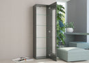 Vetrina 1 Anta 45x 34x162 cm Daiquiri Antracite Lucido  