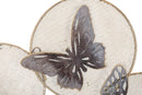 Pannello Butterfly Dark 66x5x38 cm in Ferro Multicolor