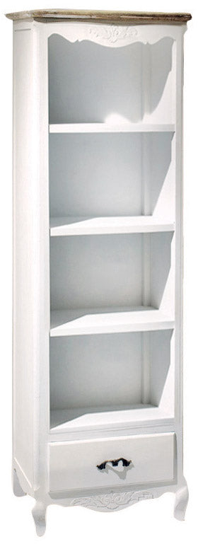 sconto Meuble bibliothèque 4 étagères 1 tiroir en bois de campagne