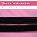 Tappeto Pole Dance Antiscivolo Pieghevole Ø150x5 cm in Schiuma EPE e PVC Rosa      