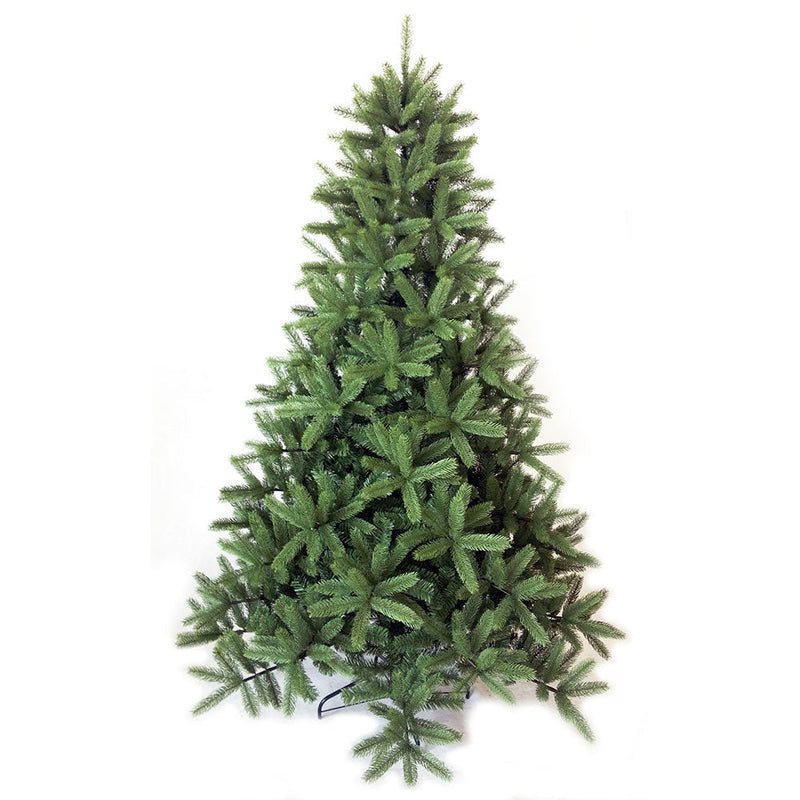Albero di Natale Artificiale Cortina Verde Ignifugo 1092 Rami Altezza 180Cm