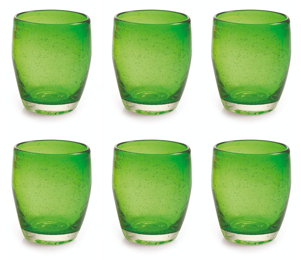 Set de 6 verres Ø7,3x10 cm en verre soufflé VdE Tivoli 1996 Acapulco Verdi online