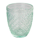 Set 6 Bicchieri Acqua Castle Ocean in Vetro VdE Tivoli 1996 Blu