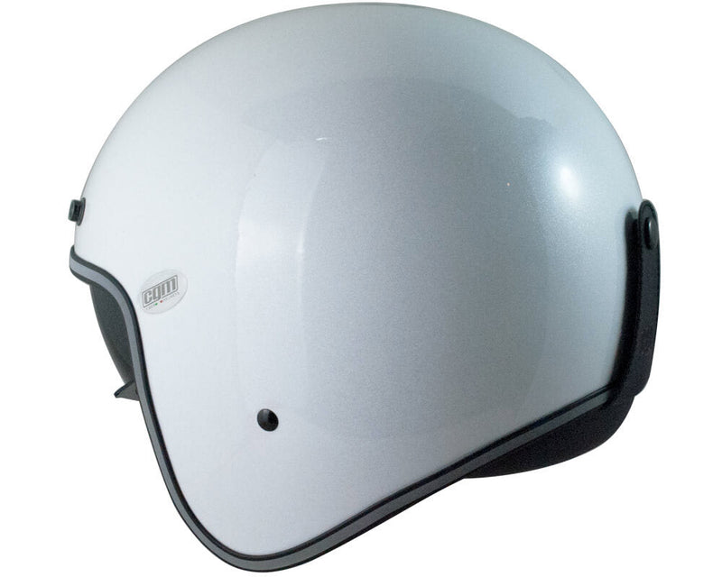 Casco Jet per Scooter CGM Porto Diamond 177Y Bianco Glitter Varie Misure