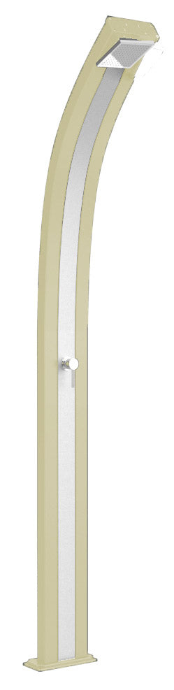 sconto Douche Solaire Extérieure Jardin 30L Mélangeur à Ressort Arkema Bande Inox Champagne Bronze