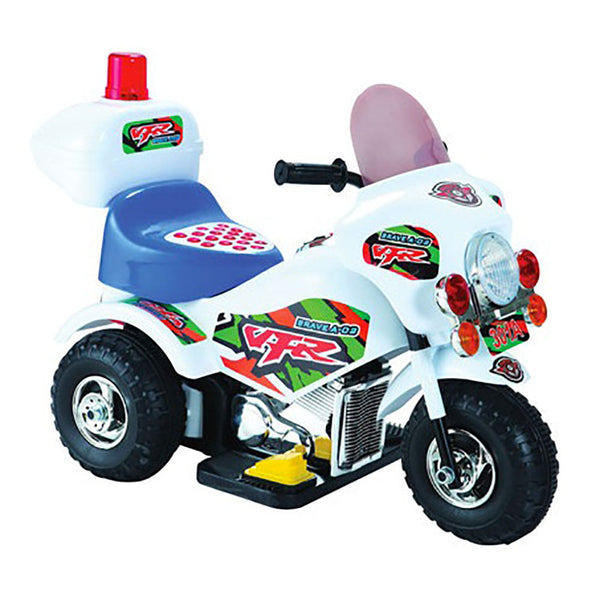 sconto Moto électrique pour enfants 6V Kidfun Police Blanc