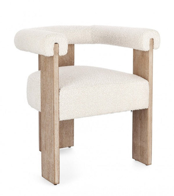 online Chaise Agape 70x60x71 cm en Bouclè Naturel/Naturel