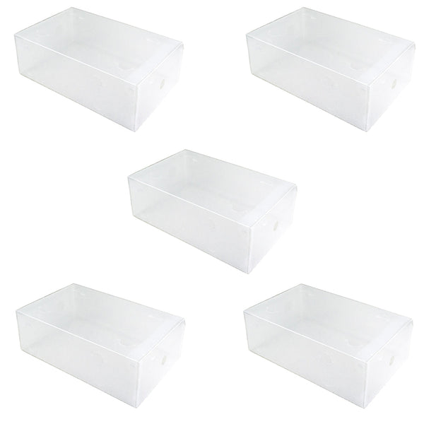 sconto Lot de 30 Boîtes à Chaussures 30x18x9,5 cm Conteneur Organisateur Transparent Gain de Place