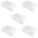 Set 30 Scatole per Scarpe 30x18x9,5 cm Contenitore Organizzatore Salvaspazio Trasparenti