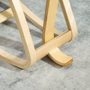 Sedia Ergonomica Inginocchiatoio con Schienale 51x84x93 cm in Legno di Betulla e Cuscini Crema  