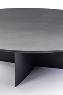 Braciere da Giardino Ø100x27 cm in Acciaio Nebraska Nero