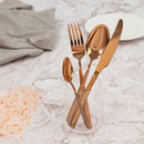 Servizio Set di Posate 24 Pezzi in Acciaio VdE Tivoli 1996 Cut Rame