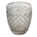 Set 6 Bicchieri Acqua Castle Stones in Vetro VdE Tivoli 1996 Grigio