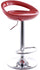 Tabouret ABS rouge Vandi avec vérin à gaz et siège pivotant