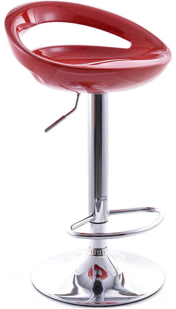 Tabouret ABS rouge Vandi avec vérin à gaz et siège pivotant prezzo