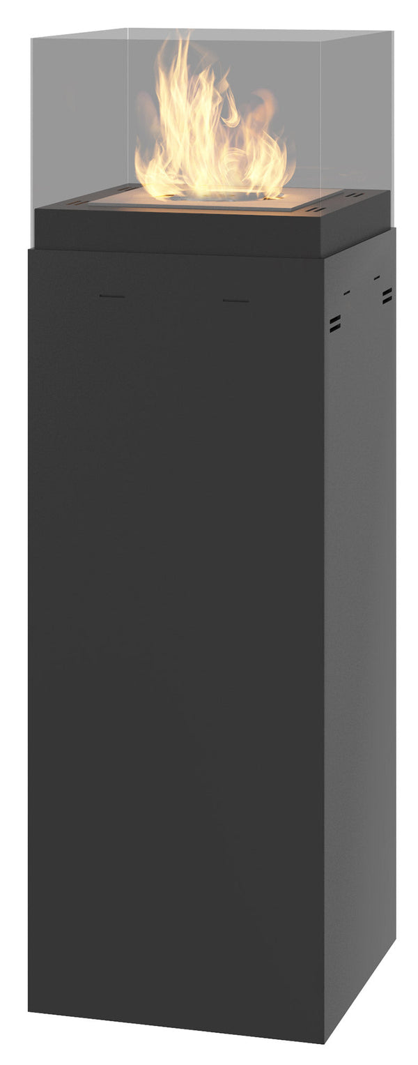 prezzo Cheminée Bioéthanol au Sol 36x36x115 cm Instate 1150 Noir