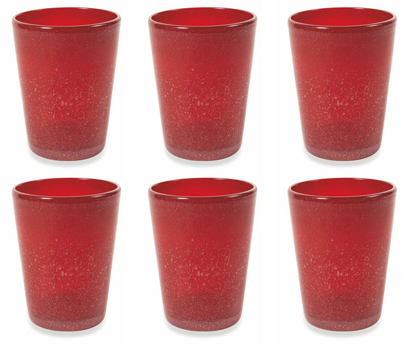 Set de 6 verres Ø8x10 cm en verre VdE Tivoli 1996 Cancun Rossi online