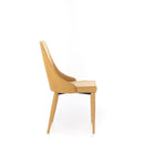 Set 2 Sedie 46x46xH91 cm in Tessuto Myriam Giallo