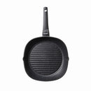 Bistecchiera 28x28 cm Antiaderente Induzione in Alluminio Effetto Pietra Moneta Yes (Zeus 2.0)