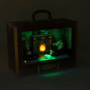 Valigia Scena di Natale in Resina con Luci e Suoni 26,5x21,5x12,5 cm