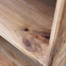 Libreria Justin 60x40x160 h cm in Pino riciclato Marrone