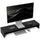 Supporto per Monitor 2 Vani 100x27x15 cm in Legno Nero