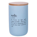 Barattolo Sale Double Face 750 ml in New Bone China VdE Tivoli 1996 Acquamarina