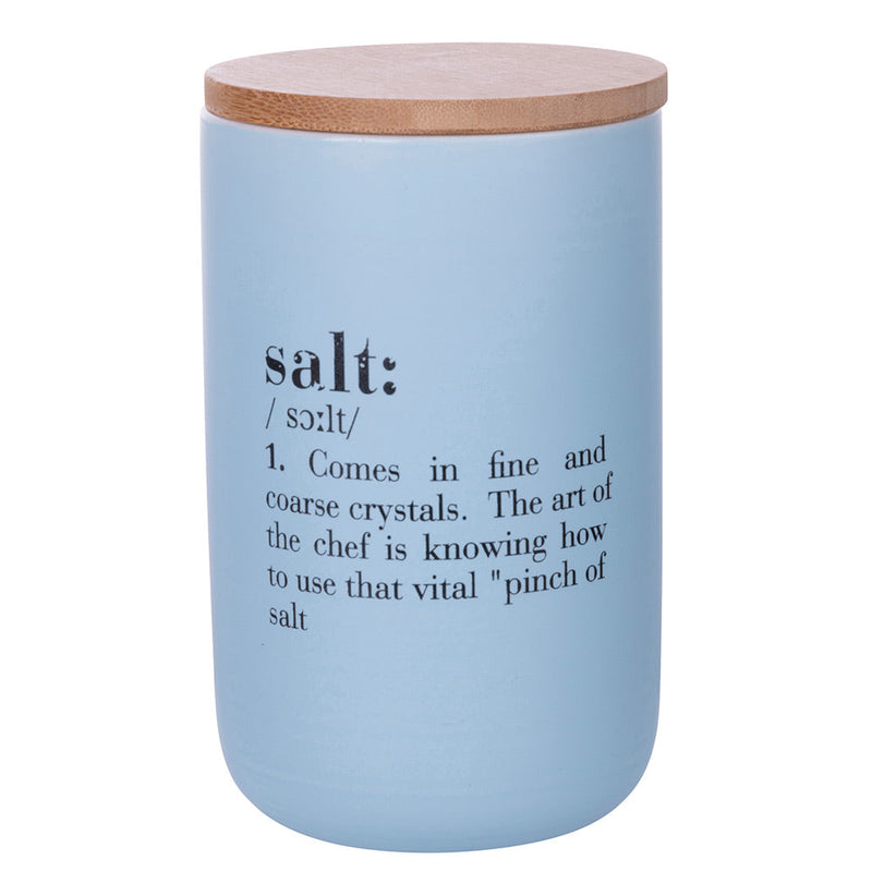 Barattolo Sale Double Face 750 ml in New Bone China VdE Tivoli 1996 Acquamarina