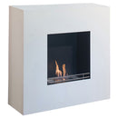 Camino a Bioetanolo da Pavimento 112x112 cm Karlsen Milano Bianco