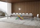 Tavolo Allungabile 120/380x90 cm Volantis Premium Cashmere Gambe Multicolore 4/B      