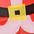 Babbo Natale Gonfiabile 85x45x124 cm su Sci con Luci LED Multicolore