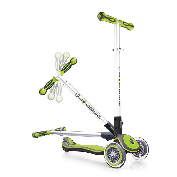 sconto Trottinette 3 Roues Télescopique et Pliable Max 50Kg Globber Elite Vert