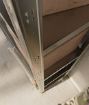 Scaffale a Incastro RAKO 100x40x187 cm 5 Ripiani Portata 80 kg in Metallo Zincato  
