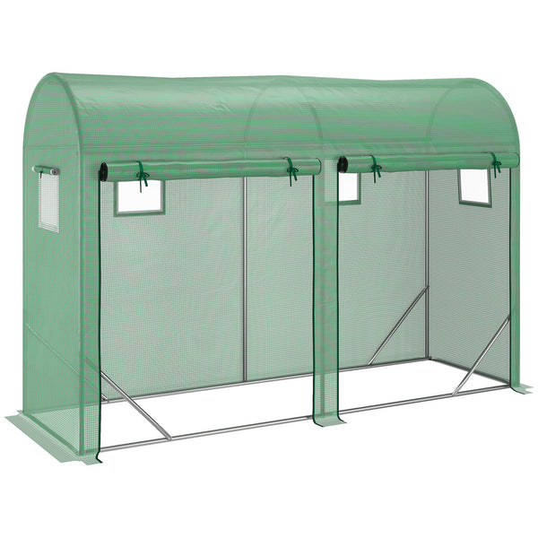 Serre Tunnel 300x100x200 cm en Acier et PE Vert sconto