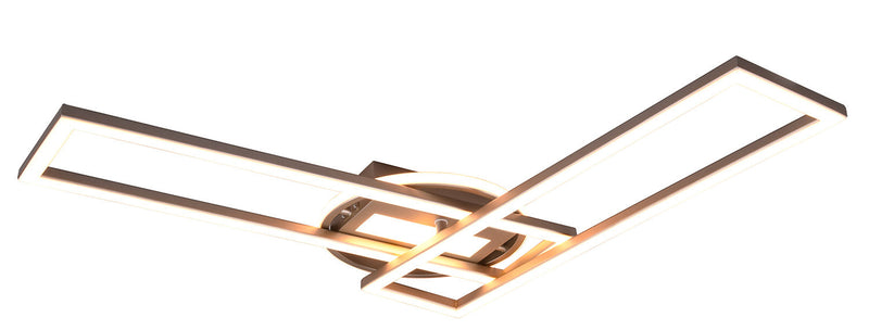 Plafoniera da Interno a LED in Metallo Nichel Satinato 