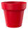 Vase Arkema POT M Cerise en résine Ø115x105 cm
