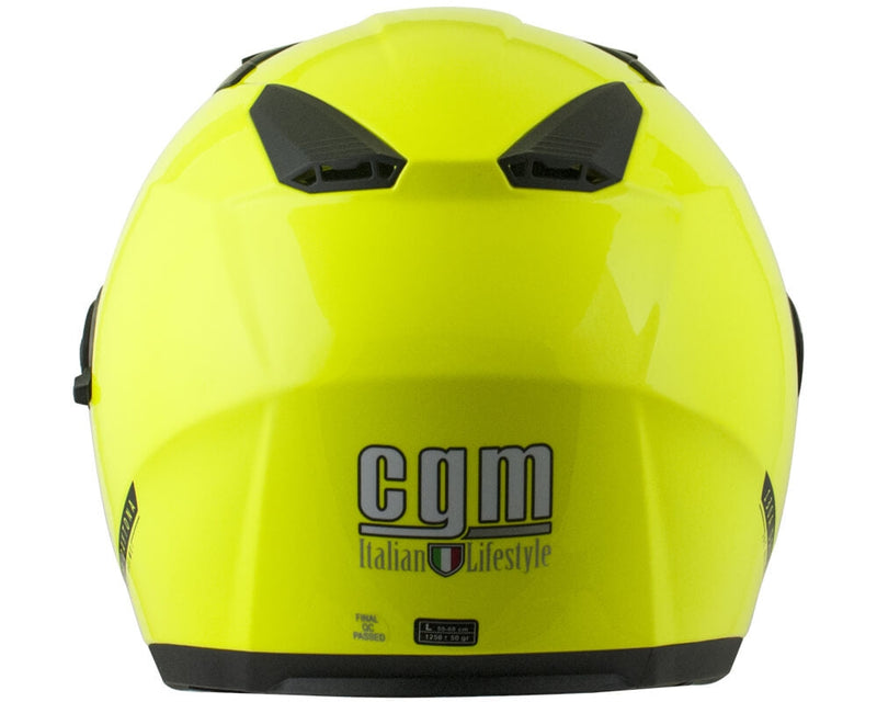 Casco Jet per Scooter Visiera Lunga CGM Daytona 130A Giallo Fluo