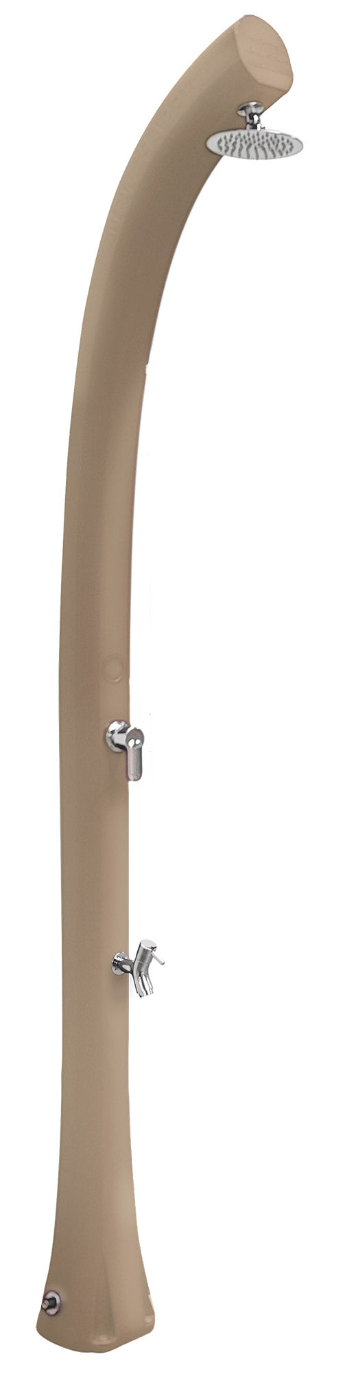 prezzo Doccia Solare da Esterno Giardino 26L Miscelatore e Lavapiedi Arkema New Happy Dove gray