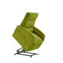 Poltrona Alzapersona Elettrica 2 Motori 72x111x86 cm Martina in Microfibra Dispositivo Medico 1 Verde
